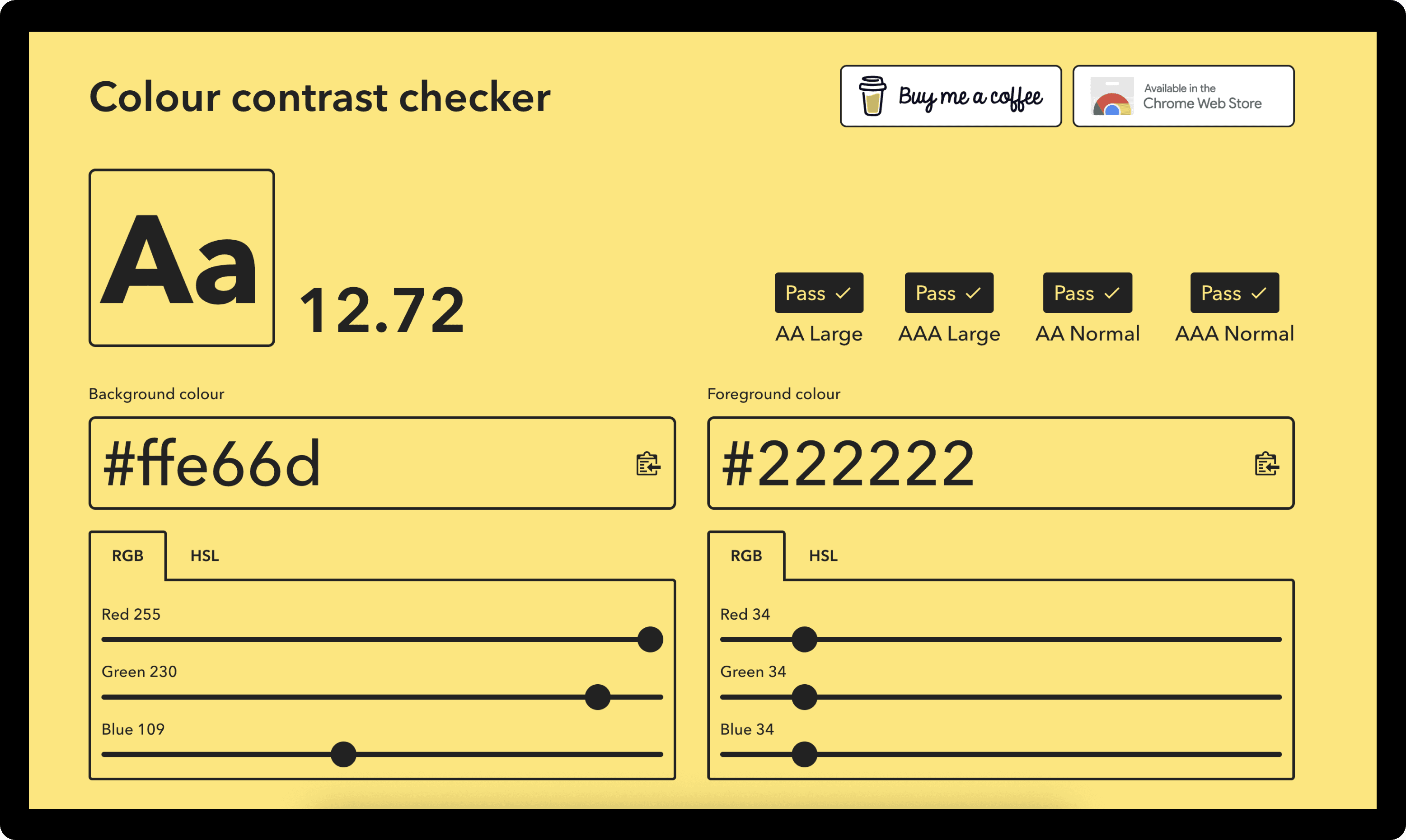 Color Contrast Checker