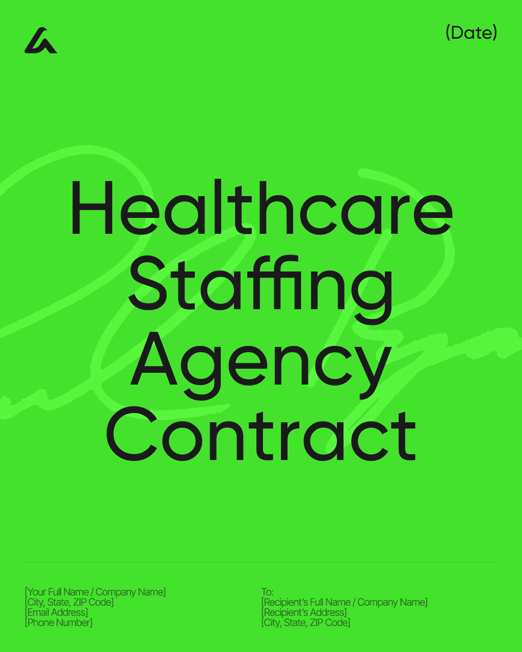 Healthcare Staffing Agency Contract