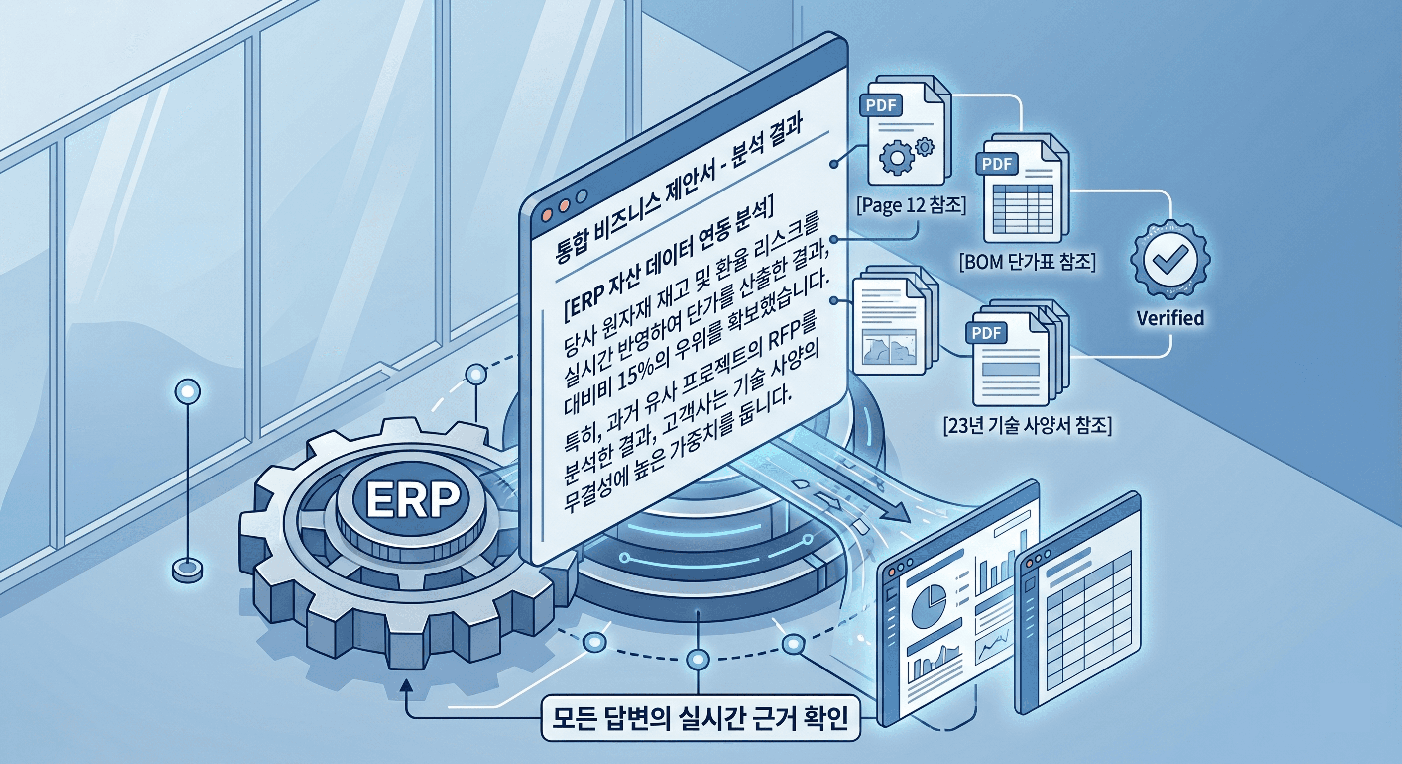 기업용 AI 솔루션: ERP·사내문서까지 반영, 검증 없이 쓰는 실무형 AI