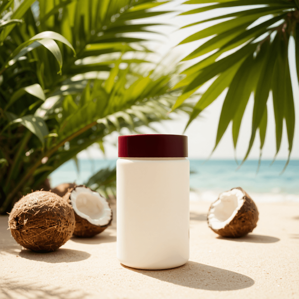 product photography of a jar of body cream, used for moisturizing skin