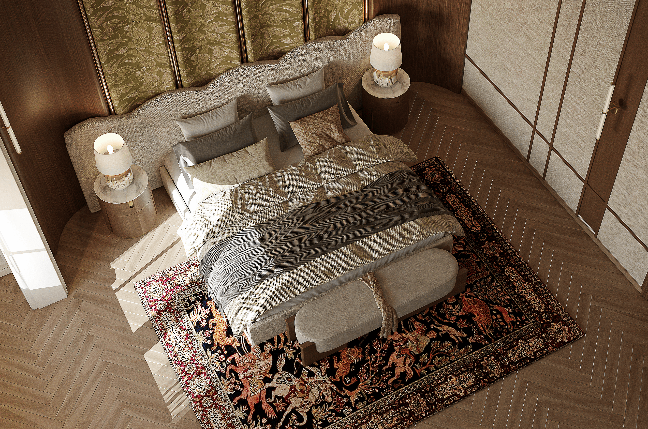 Project showcase image featuring a modern, refined interior.