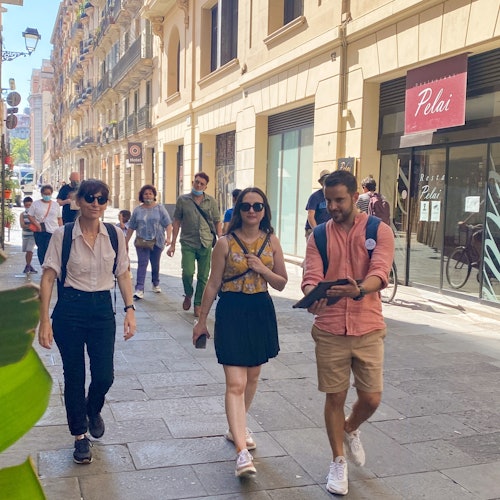 巴塞罗那繁忙的街道