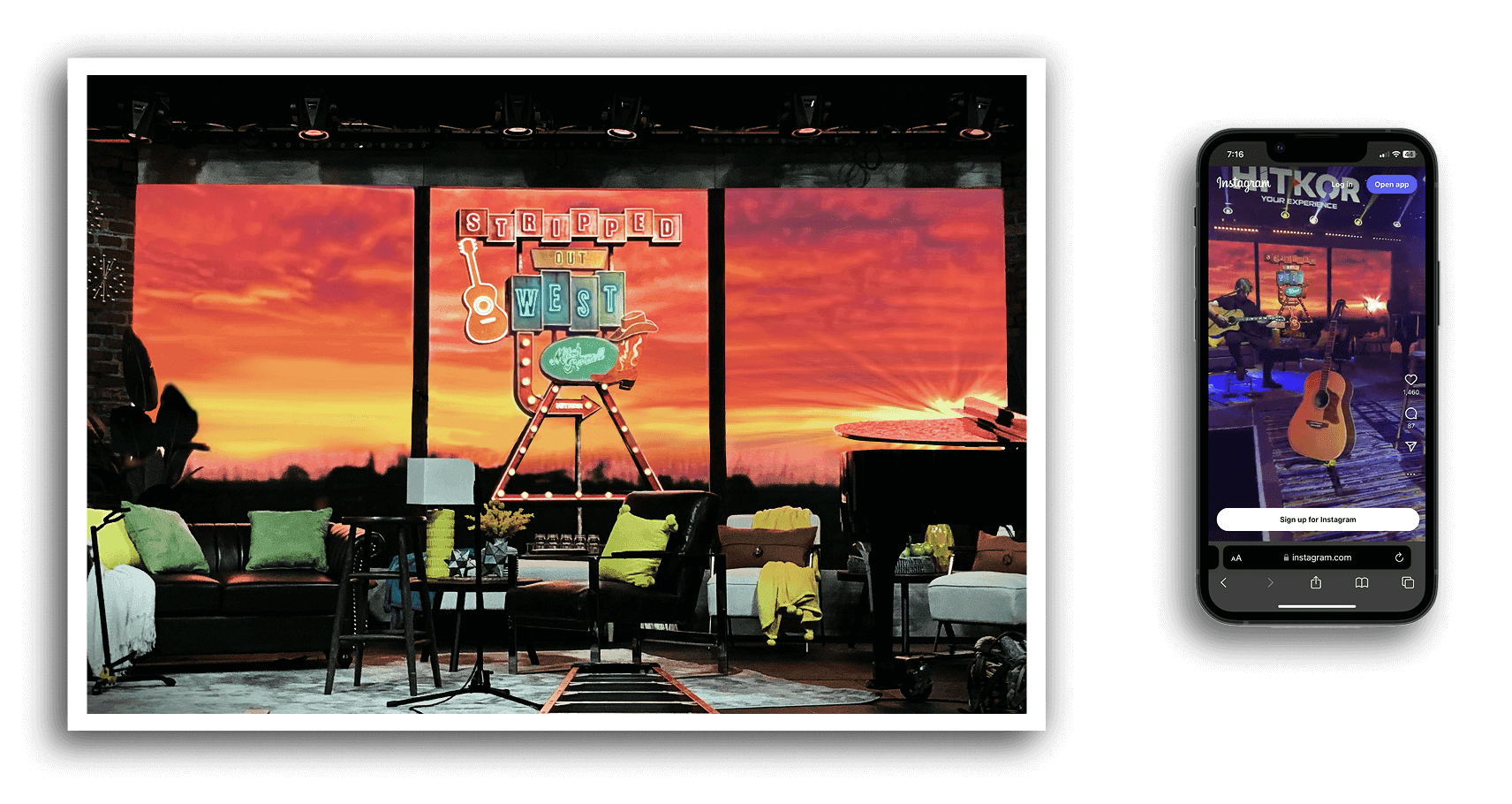 Video Wall and Social Media