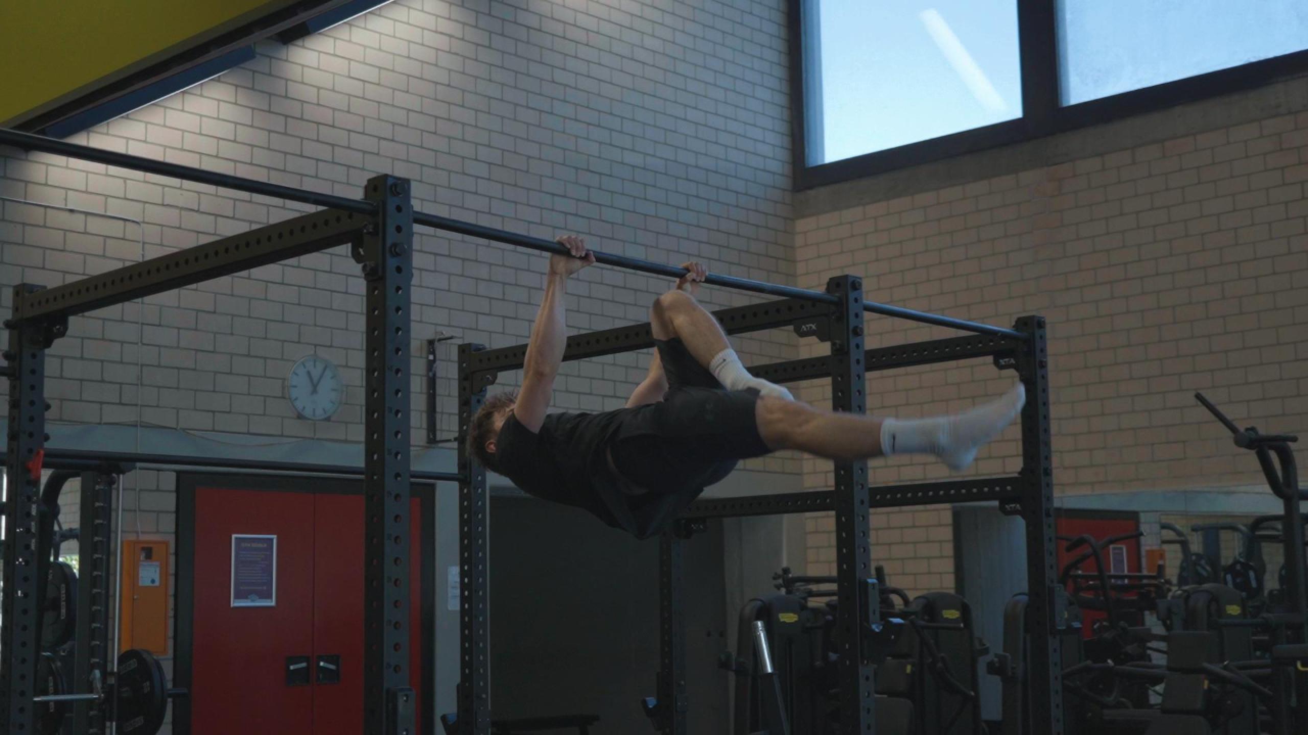 One Leg Front Lever Raises