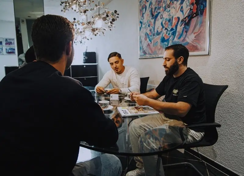 Gruppen-Besprechung im Besprechungszimmer