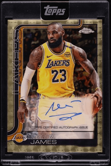 2025 Topps Chrome Superfractor LeBron James AUTO 1/1 #TCA-LBJ