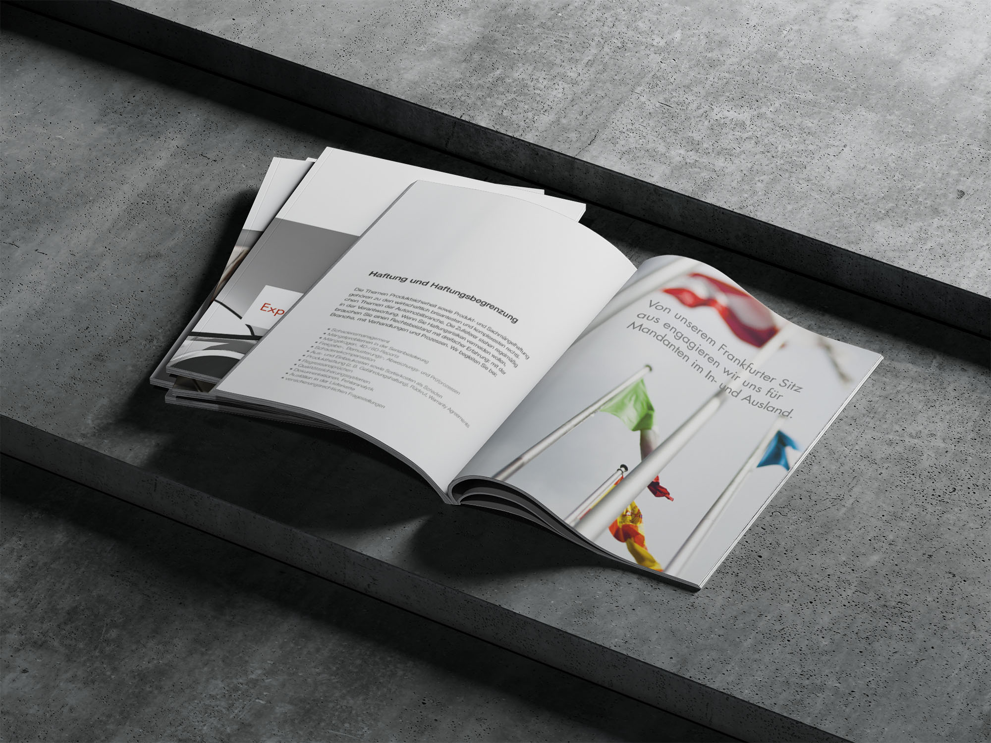 Broschüre für Kanzlei