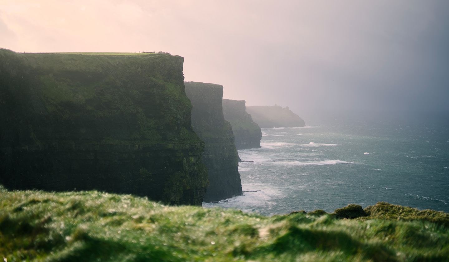 The coast in March — thin light, nobody about