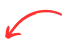 Red hand-drawn curved arrow pointing down and left.