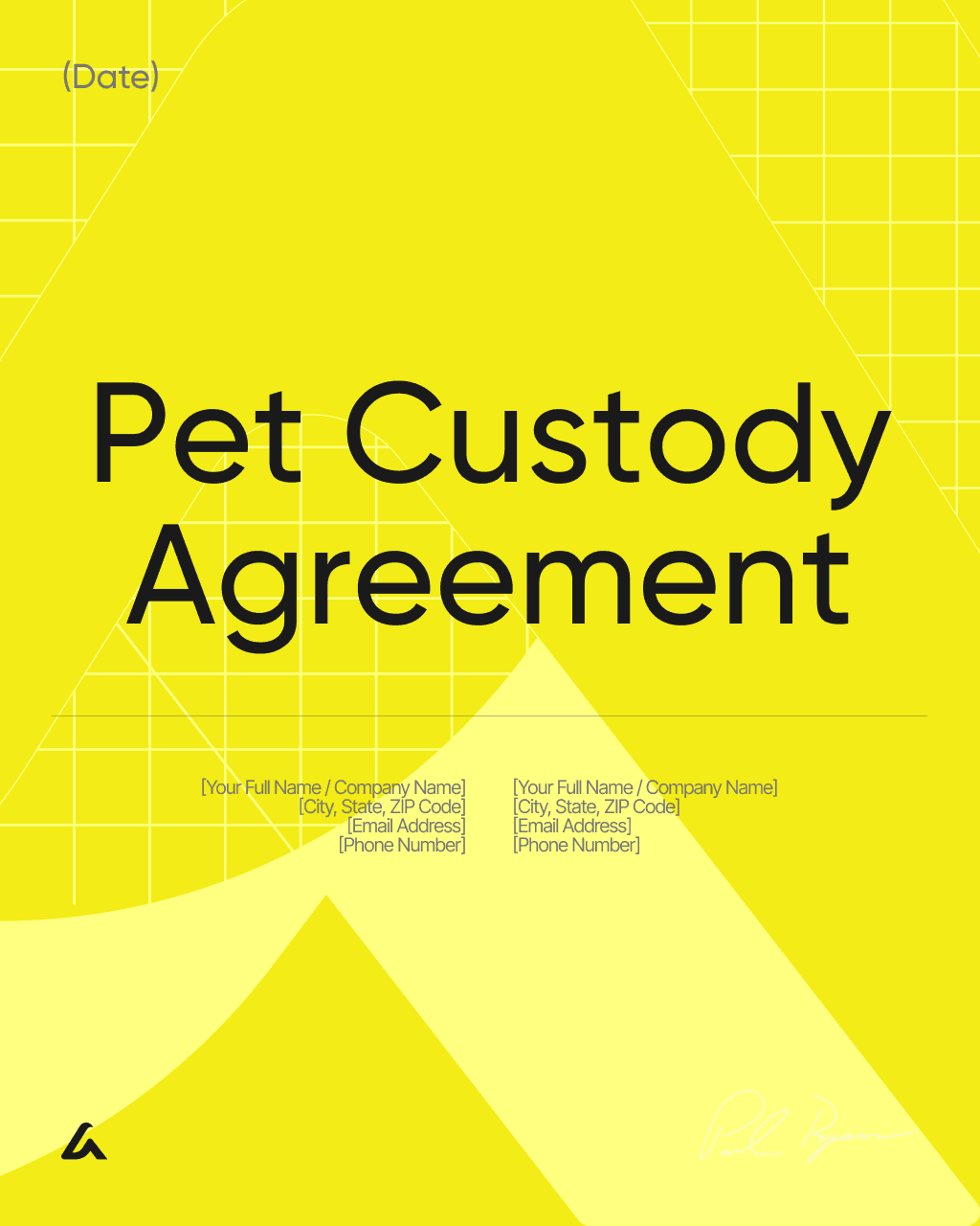 Pet Custody Agreement