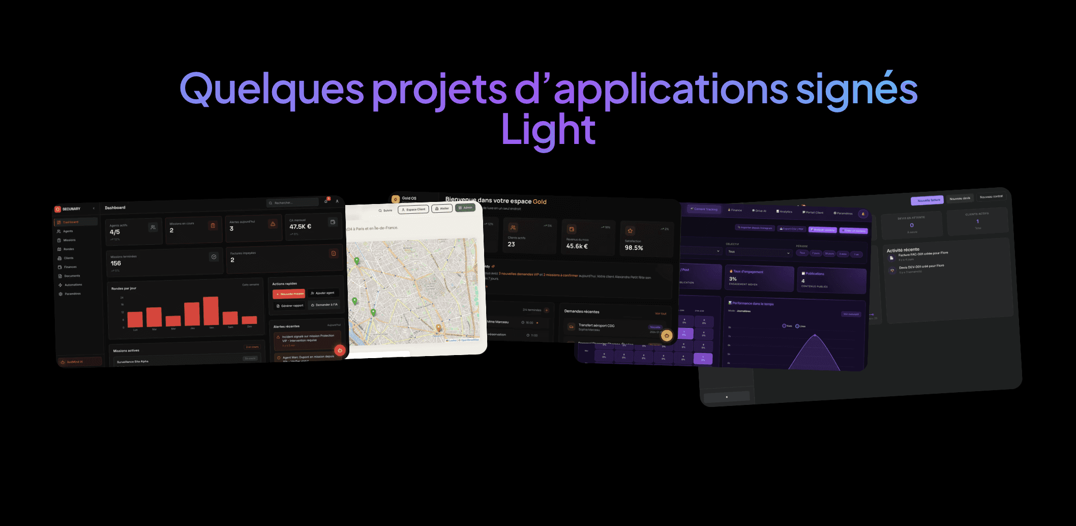 Portfolio — Quelques projets