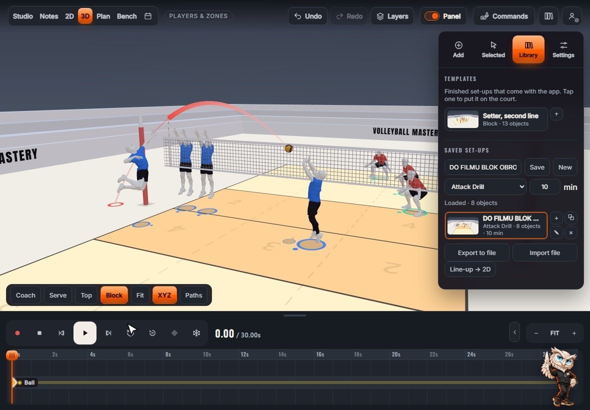 3D court