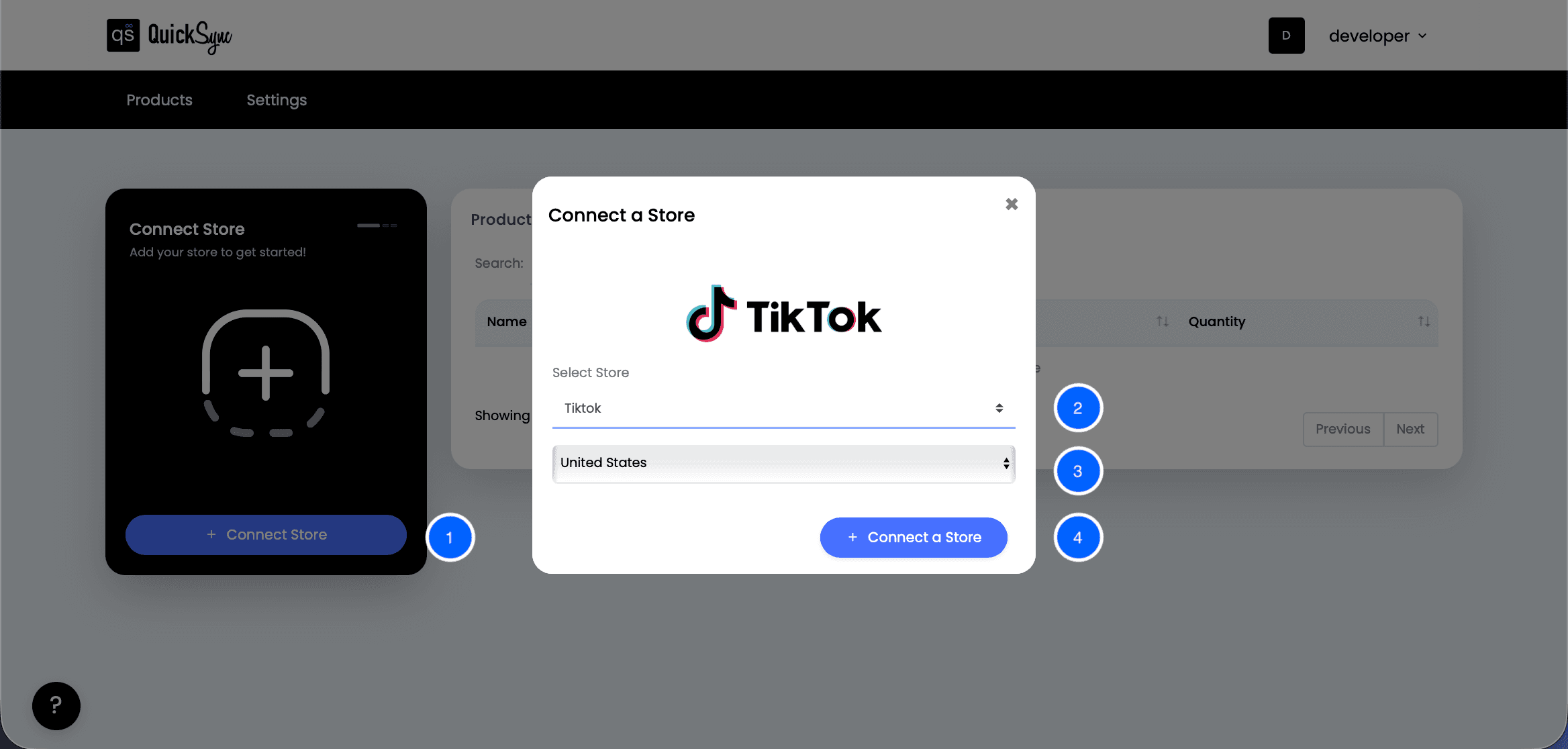 Connecting TikTok Shop with QuickSync