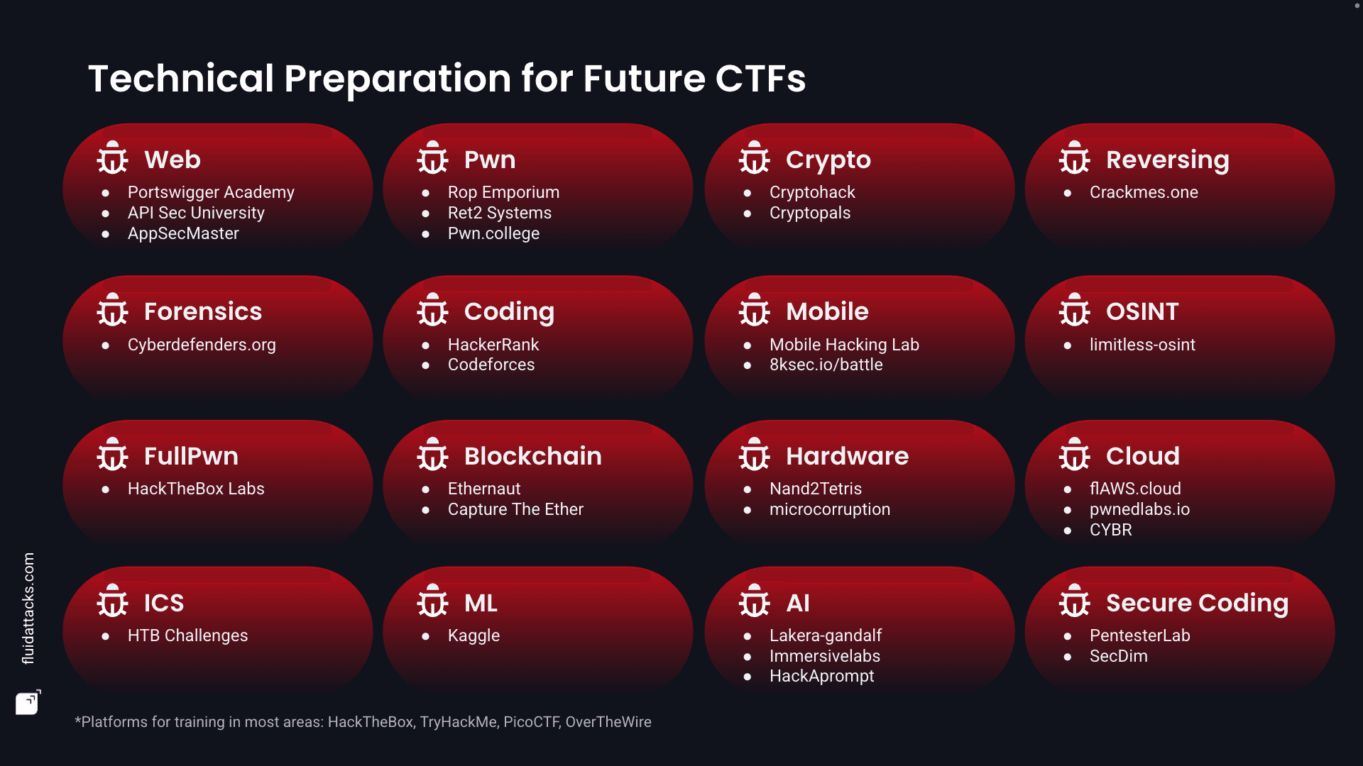 Fluid Attacks advised preparation for CTFs