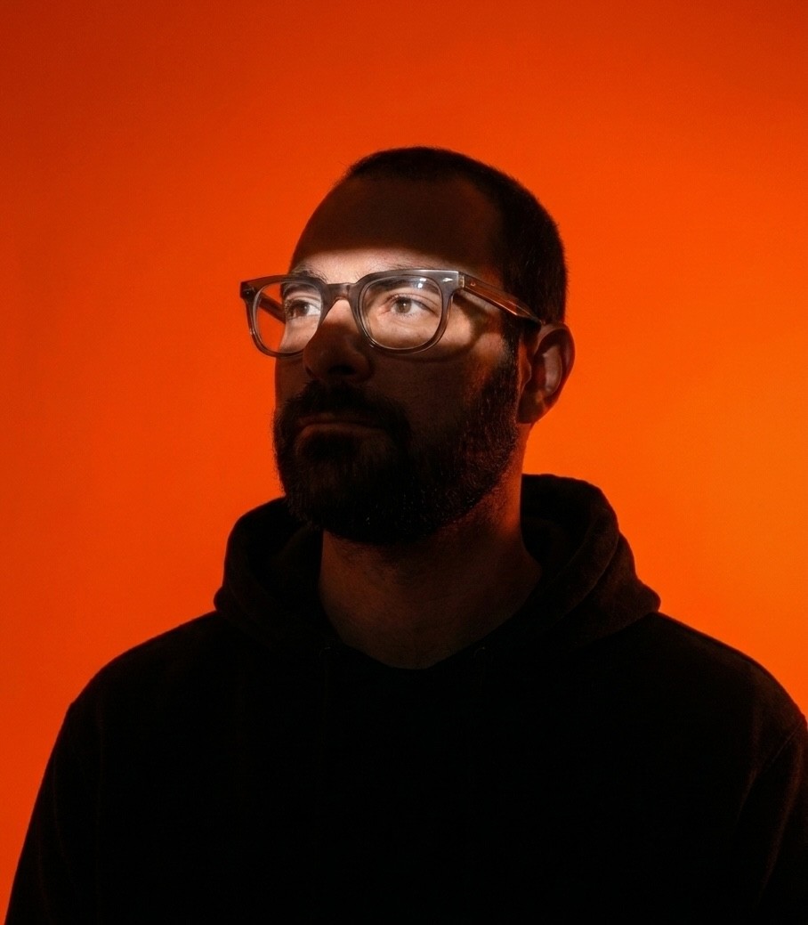 Portrait of portfolio creator – back view