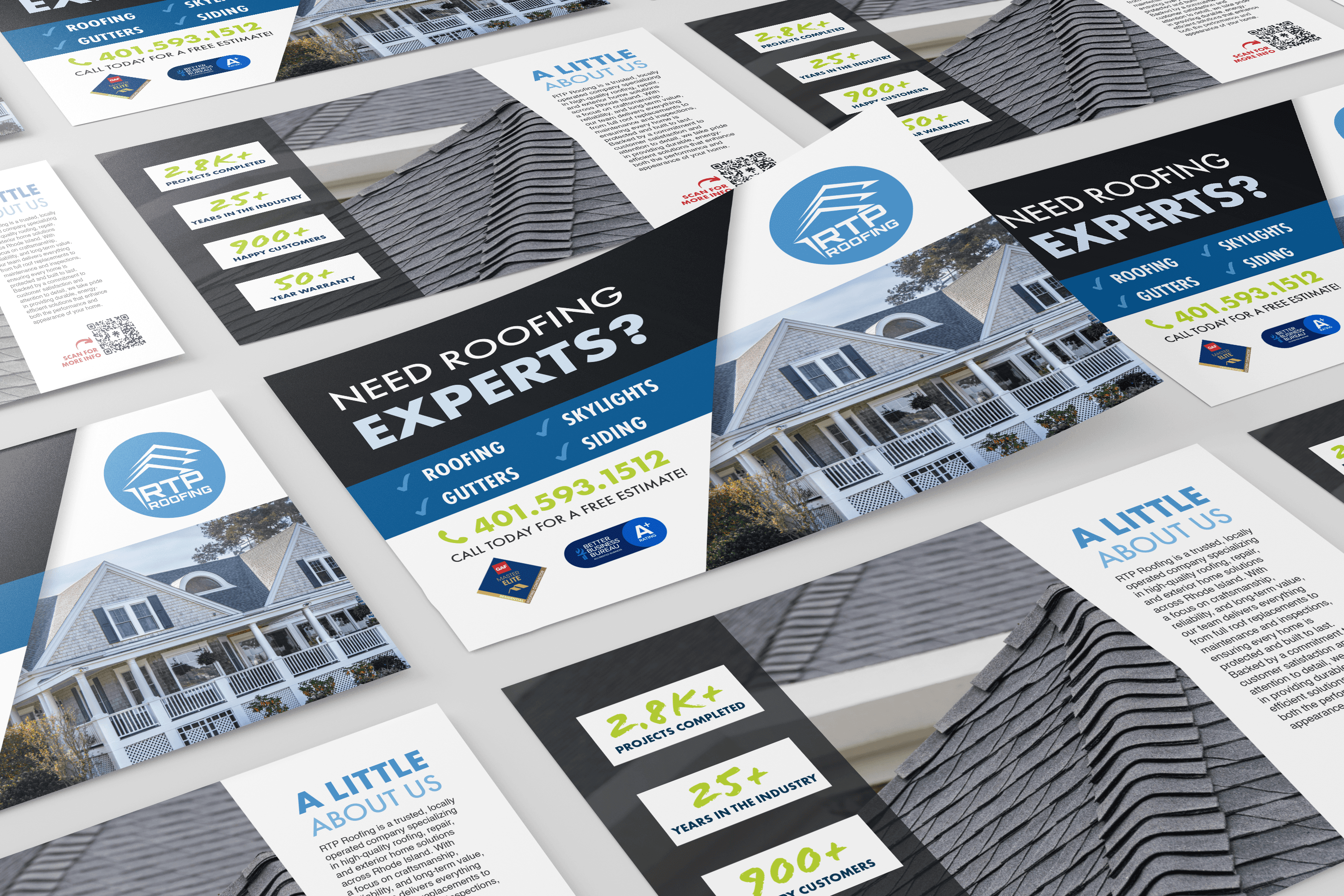 RTP Roofing Postcards