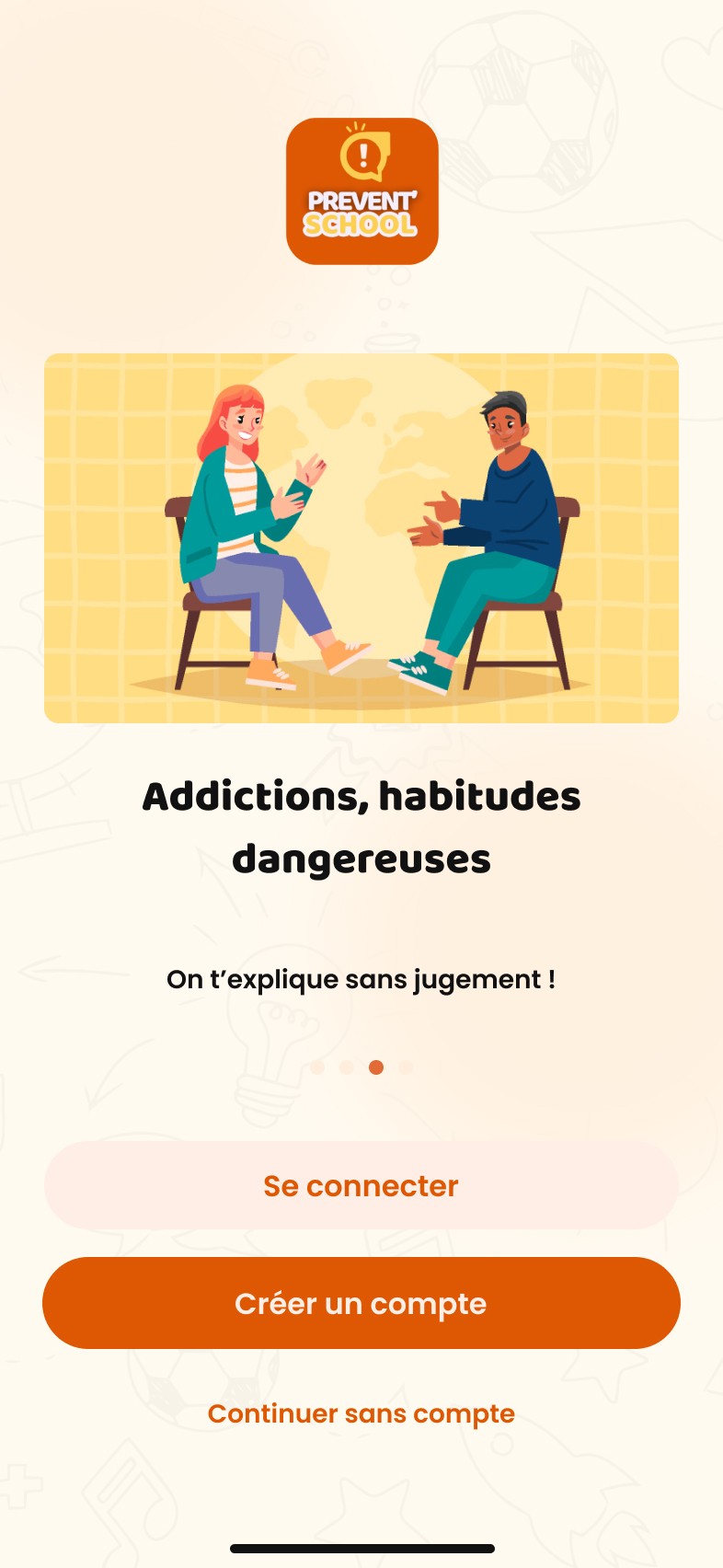 Application Prevent' School - Écran addictions, habitudes dangereuses
