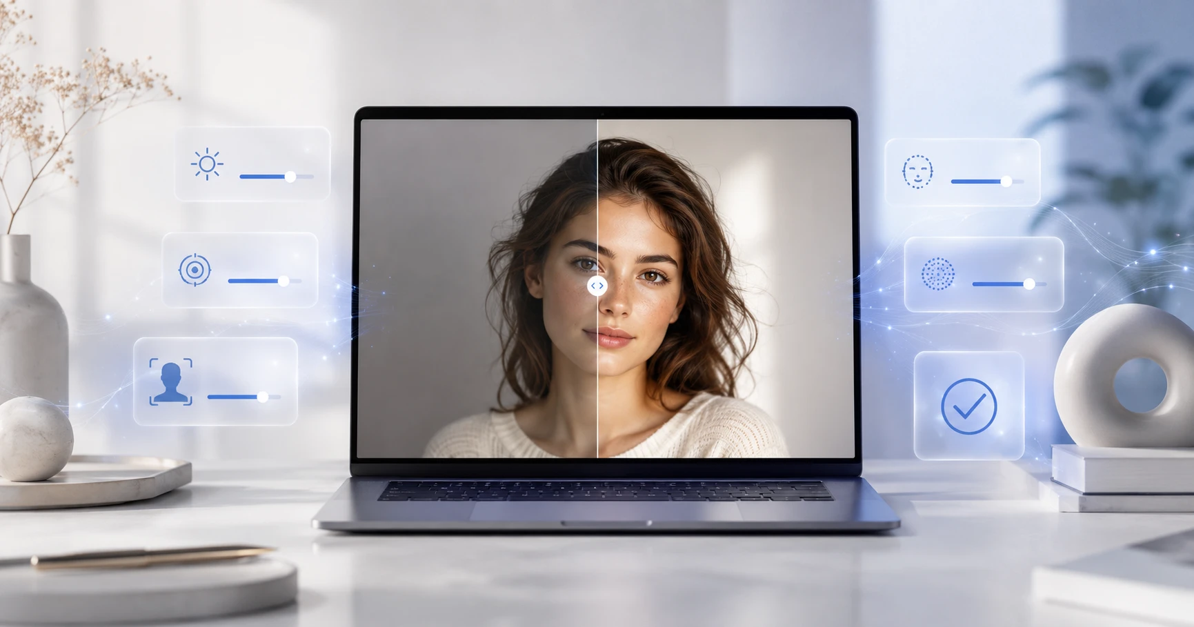 foto sendo melhorada com inteligência artificial no Gemini