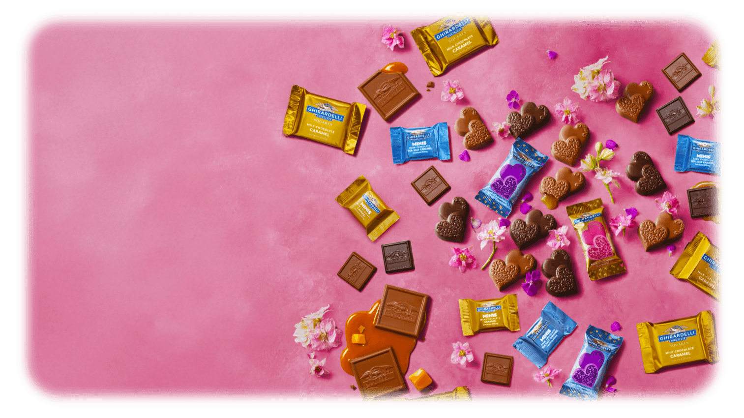 assortments of ghirardelli squares