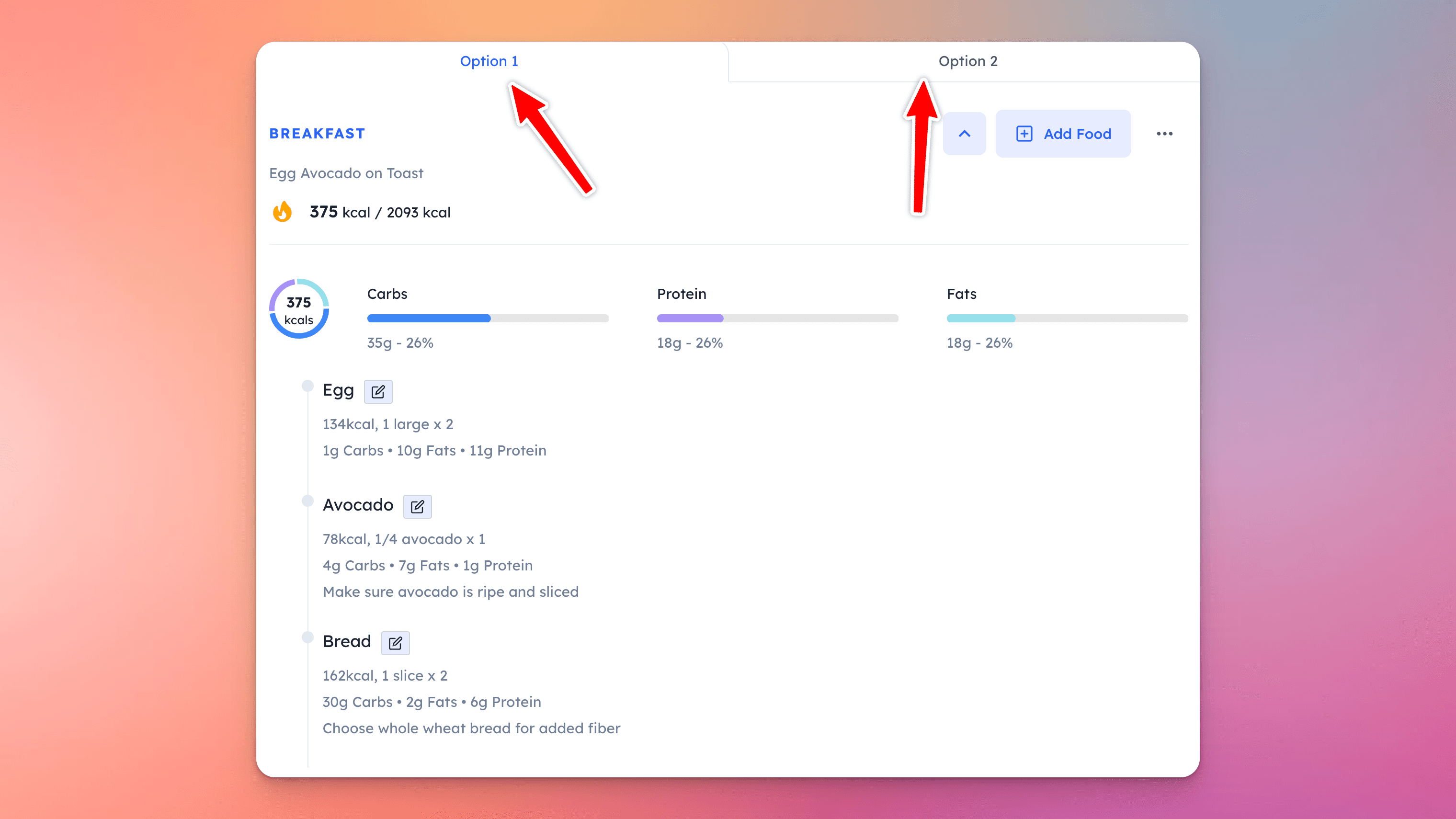 HubFit Multiple Meal Options