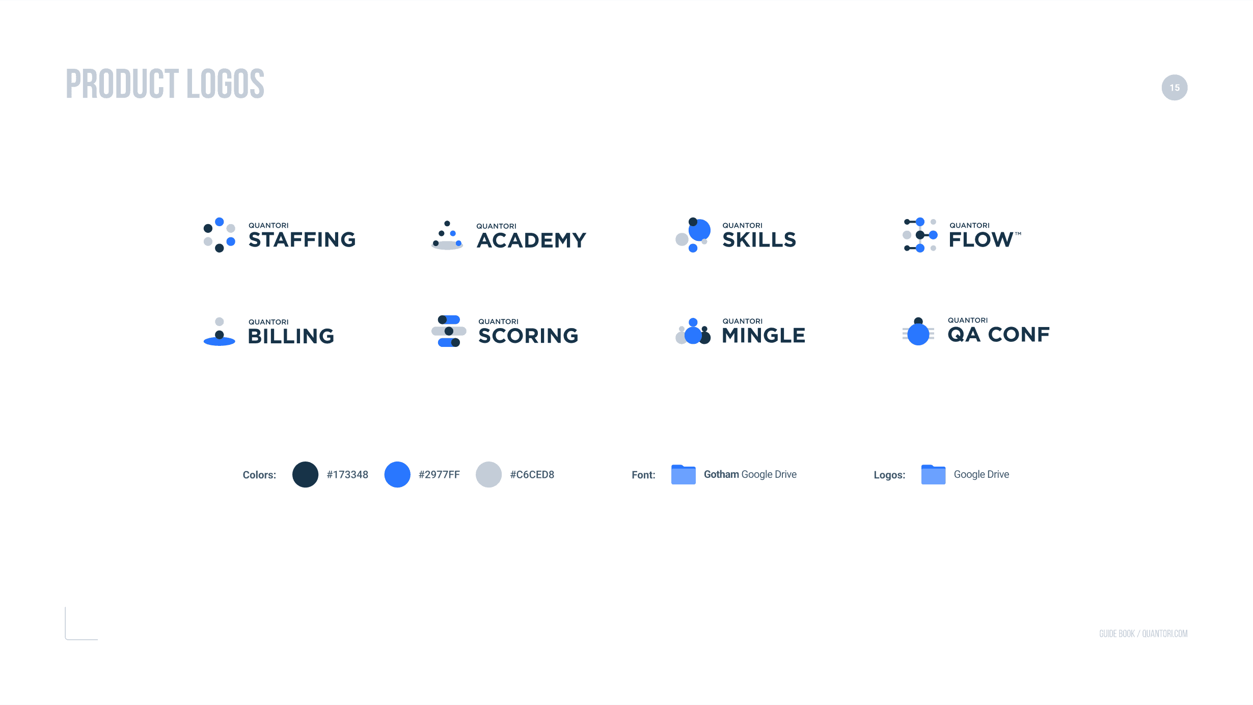 Гайдбук — Логотипы продуктов