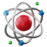 Free 3D atom icon