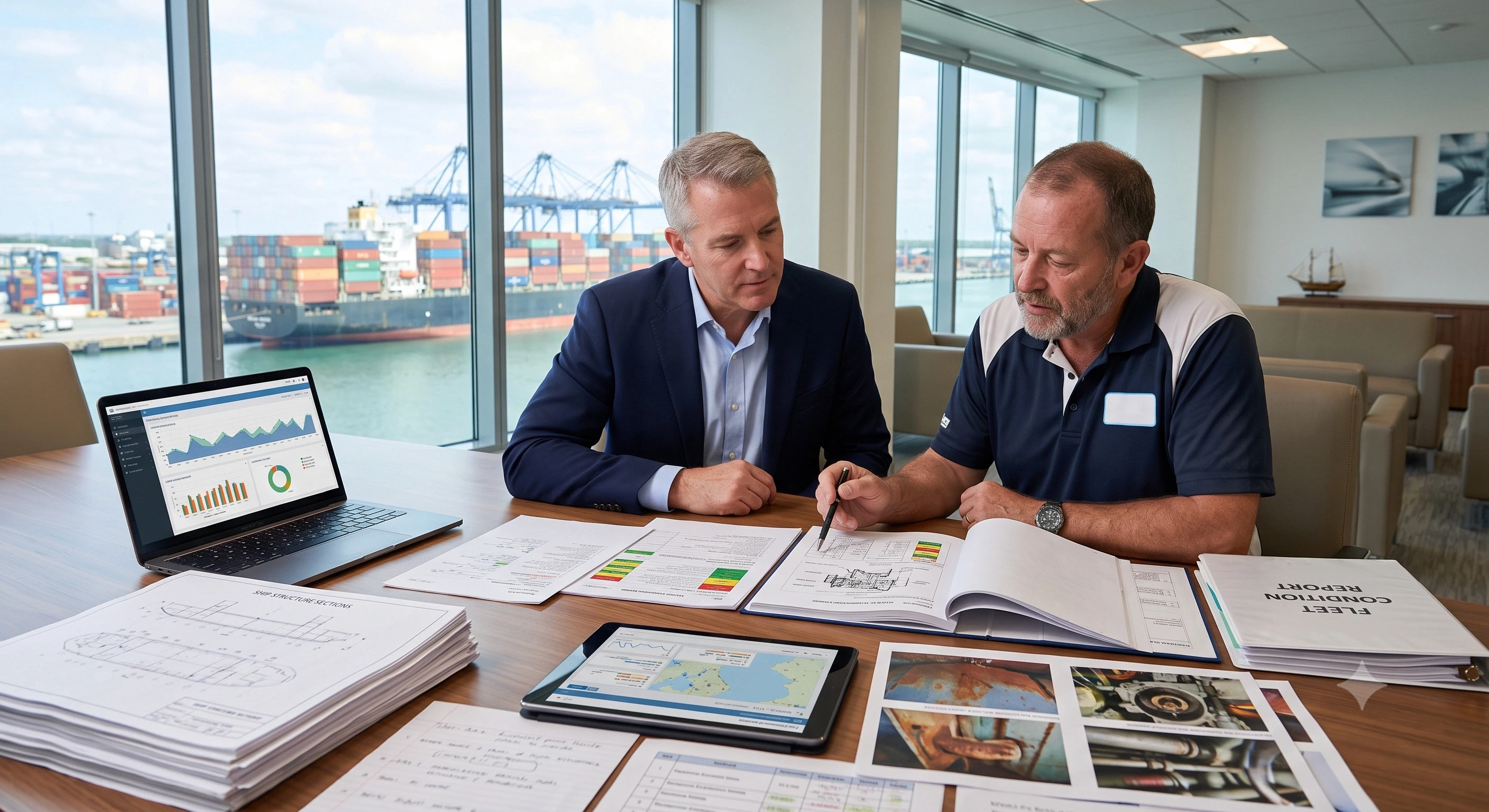 Learn how to read and interpret a vessel condition report. Covers key sections, red flags, how ship managers use reports, and how digital reporting improves decision-making for ship owners.