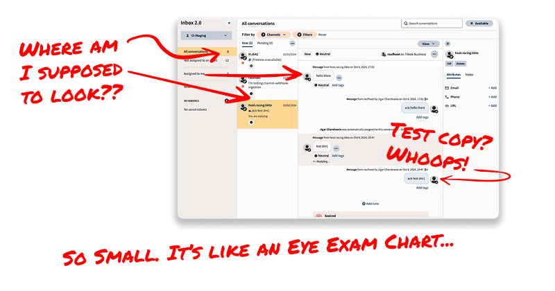 Product imagery with problems