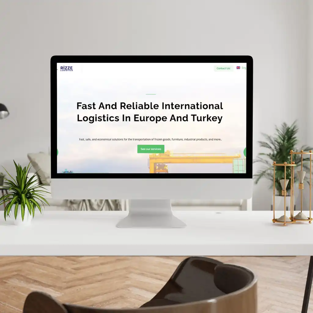 Corporate logistics website design project for Rizzed Logistics