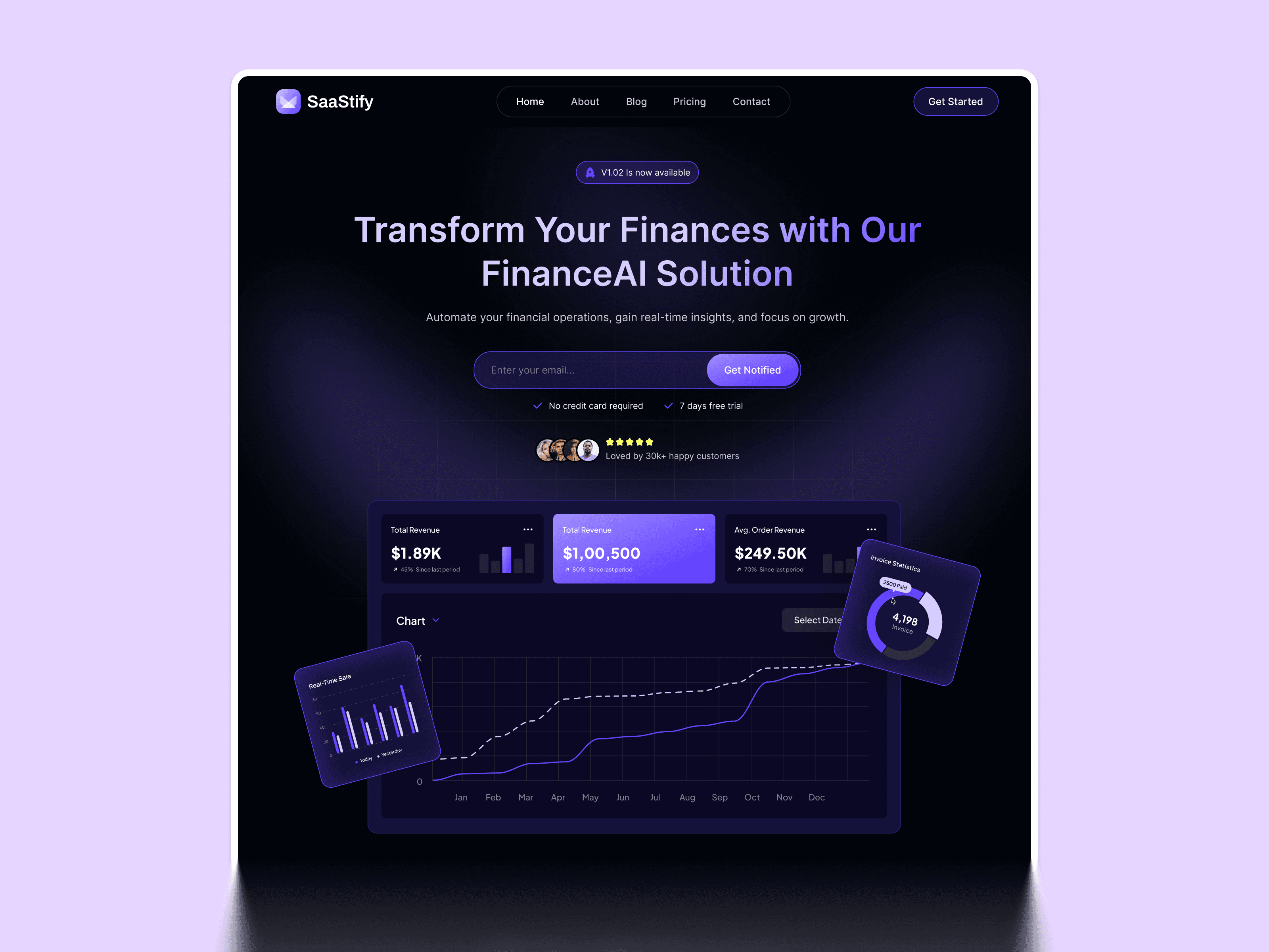 webflow saas template