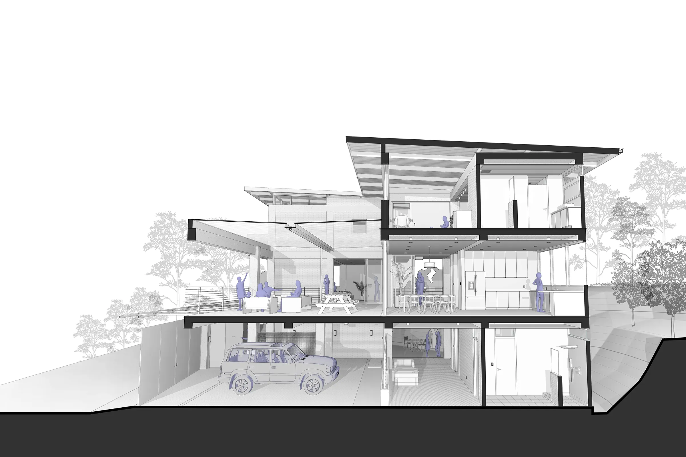 Casa "Nuestro Nido" Front Entrance Render