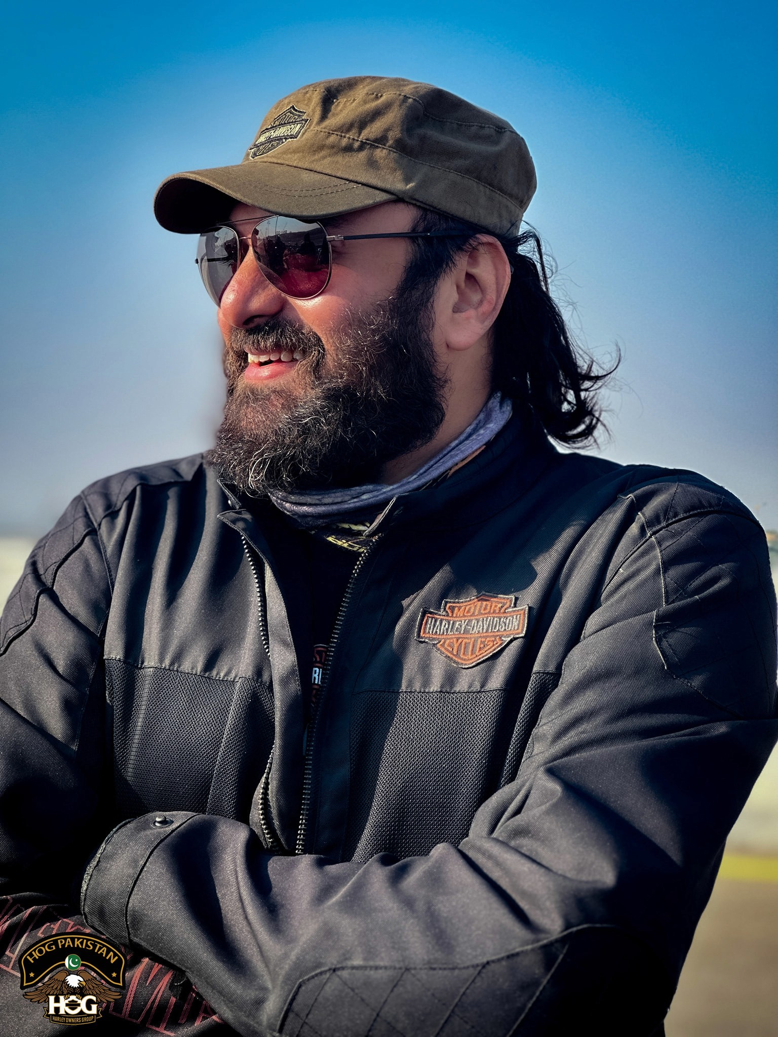 a man smiling for the camera