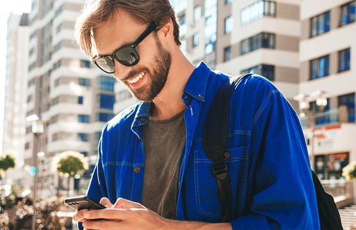 Man happy about simple investing