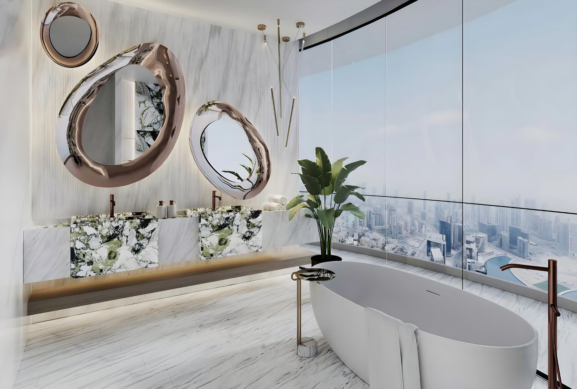 Damac Canal Crown Bathroom