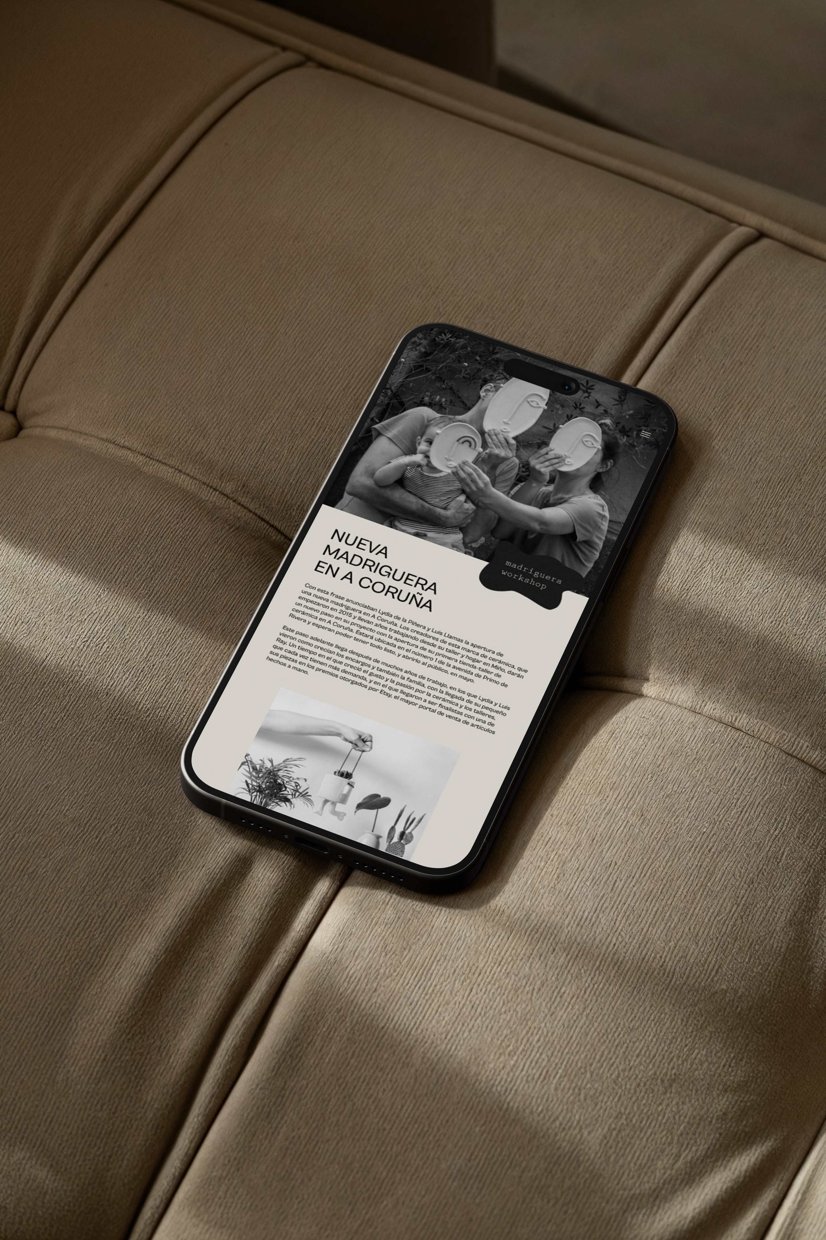 Custom website design for spanish ceramics and pottery brand in A Coruña Spain