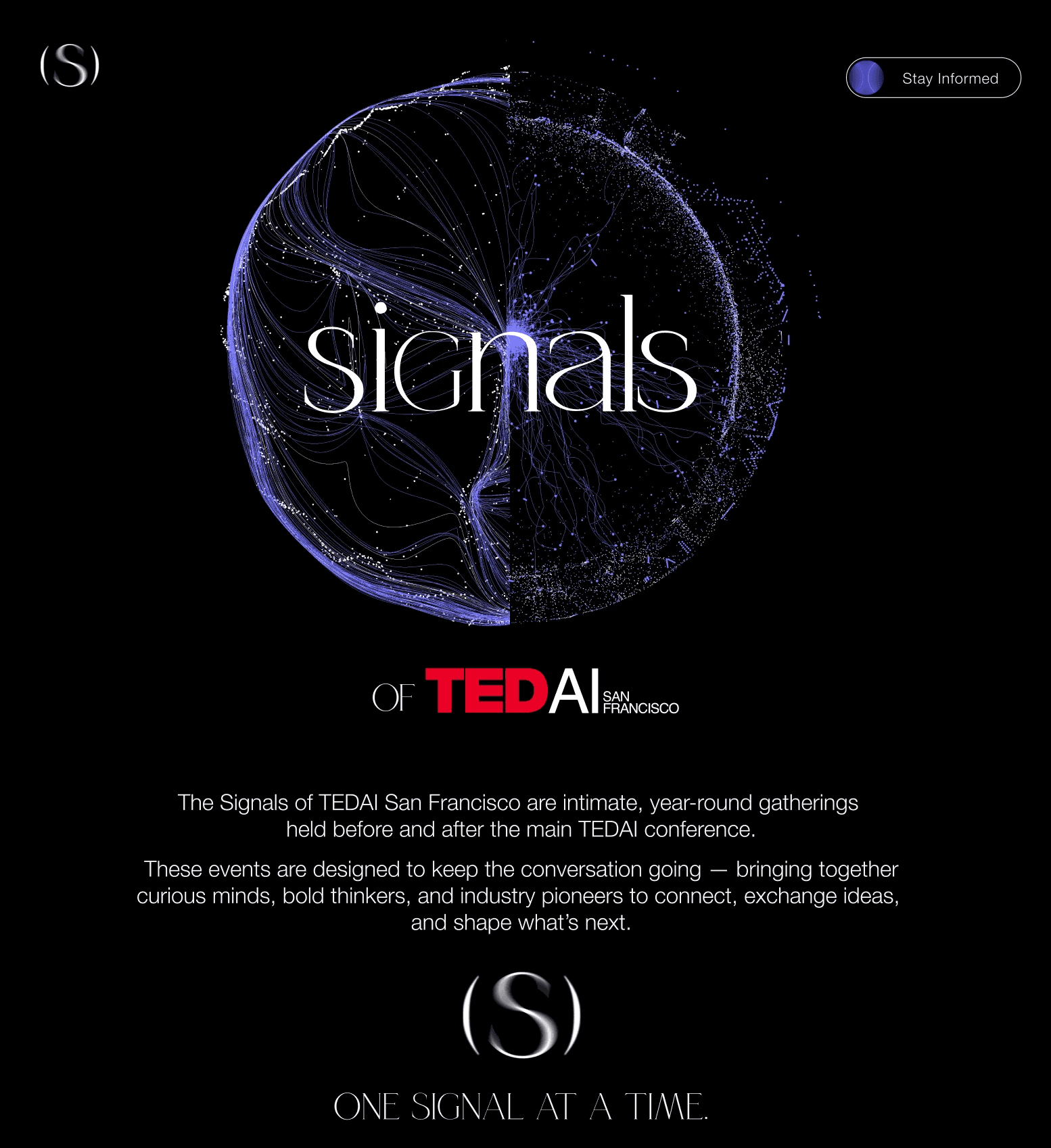 Signals of TEDAI San Francisco website