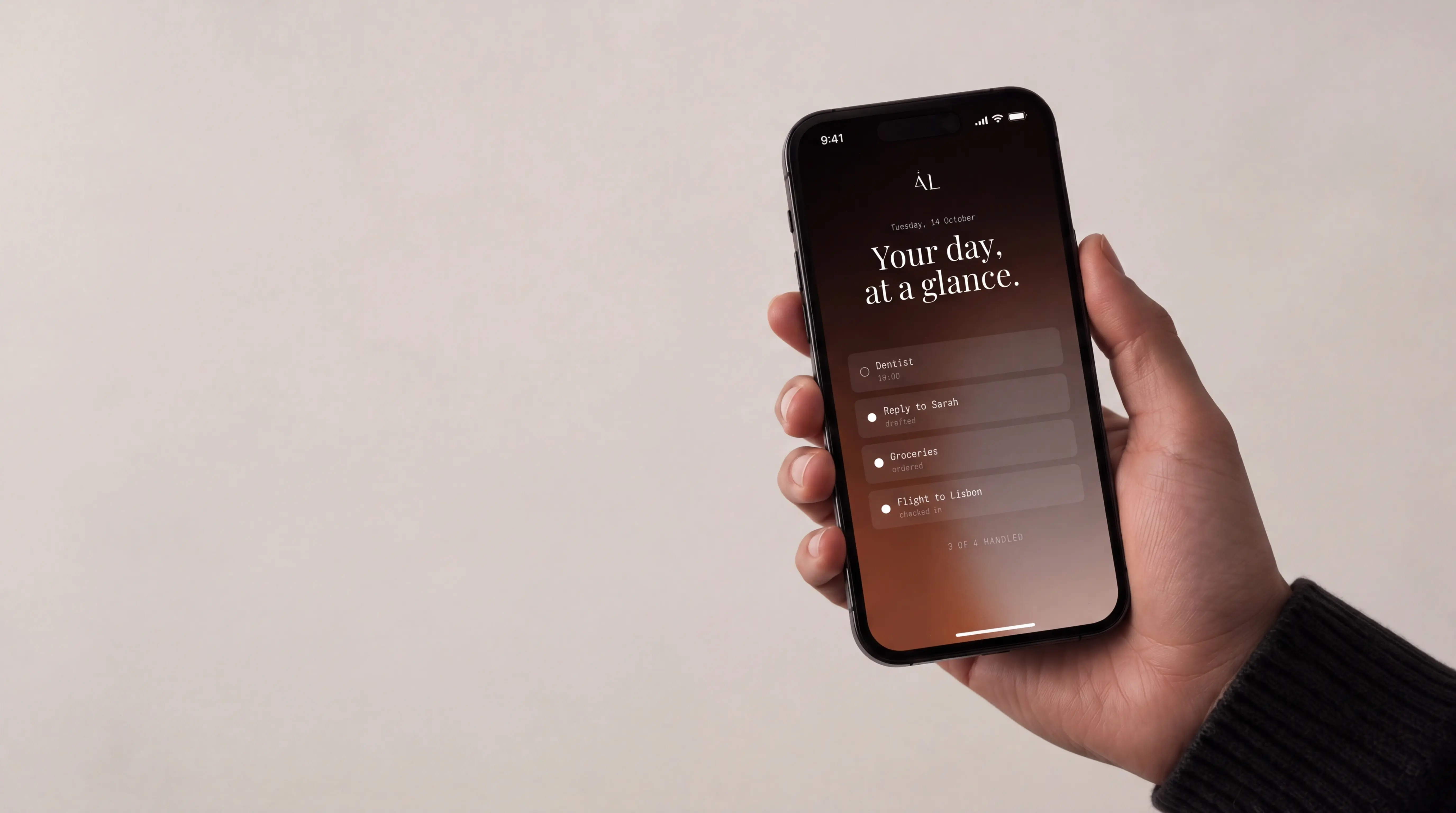 ÅL — daily briefing on iPhone