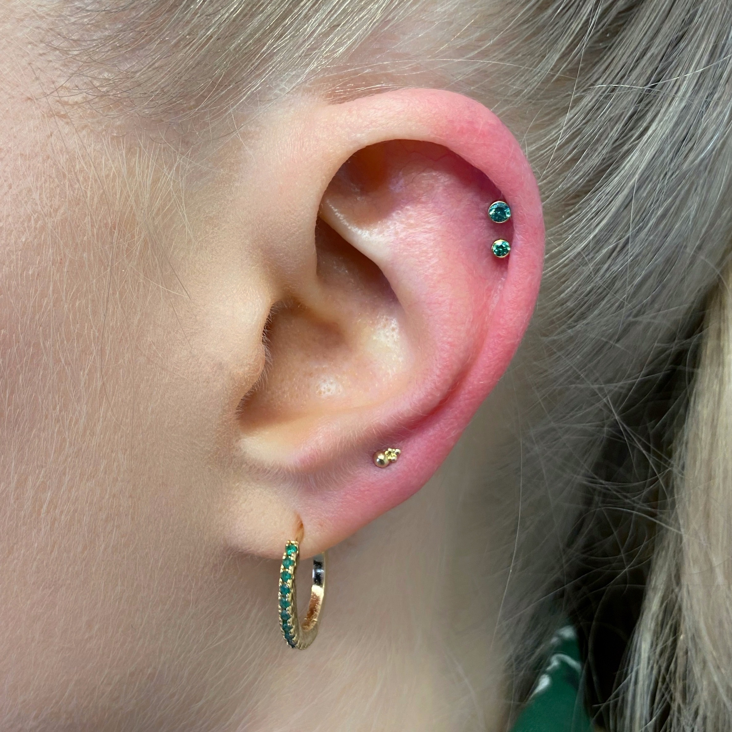 dobbel helix piercing