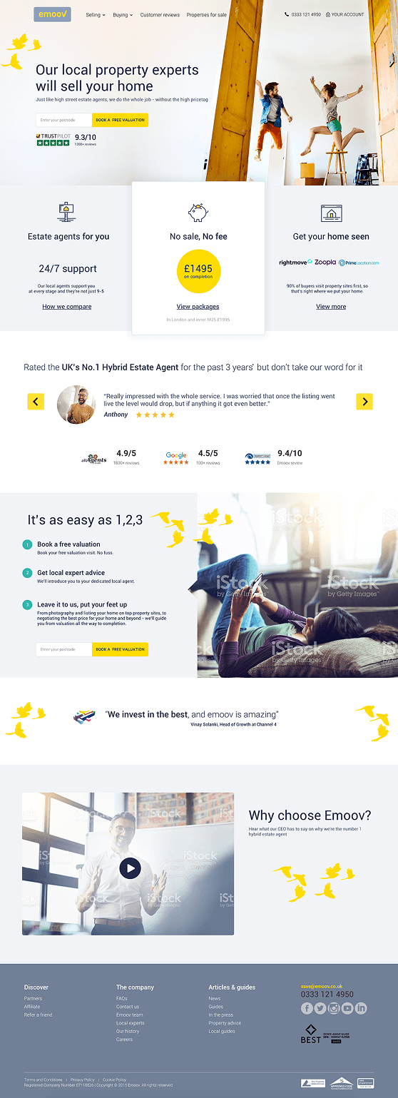 hi fi ui full deign with branded colours and images