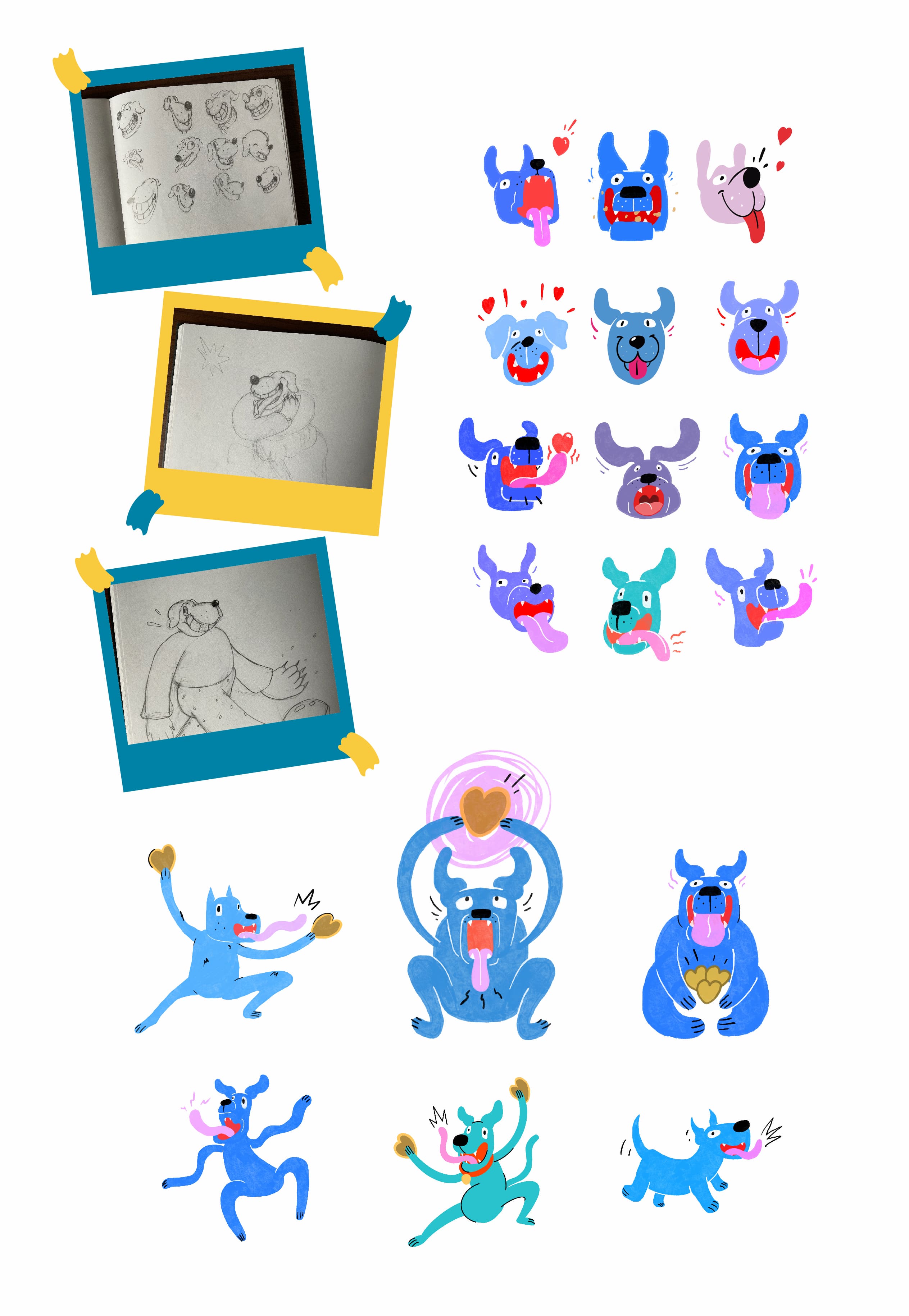 Rough mascot character development