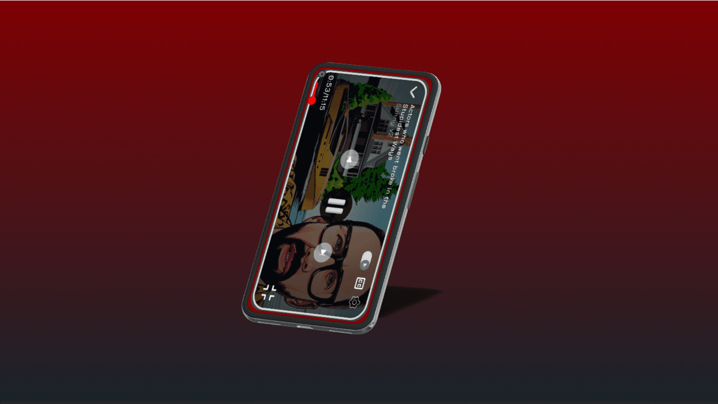 a black cellphone with a white letter on it