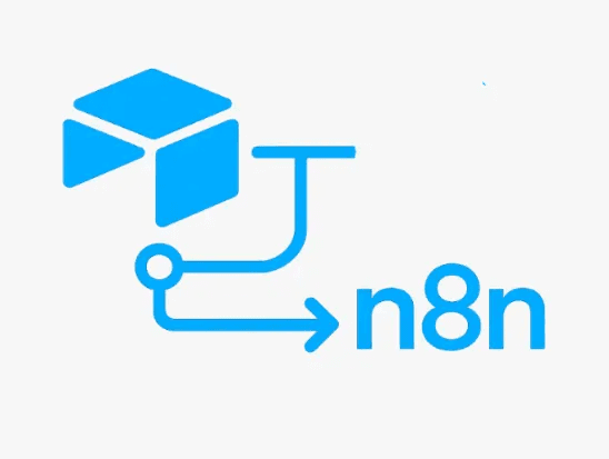 Icône flat design illustrant un workflow d’automatisation entre Airtable et n8n.
