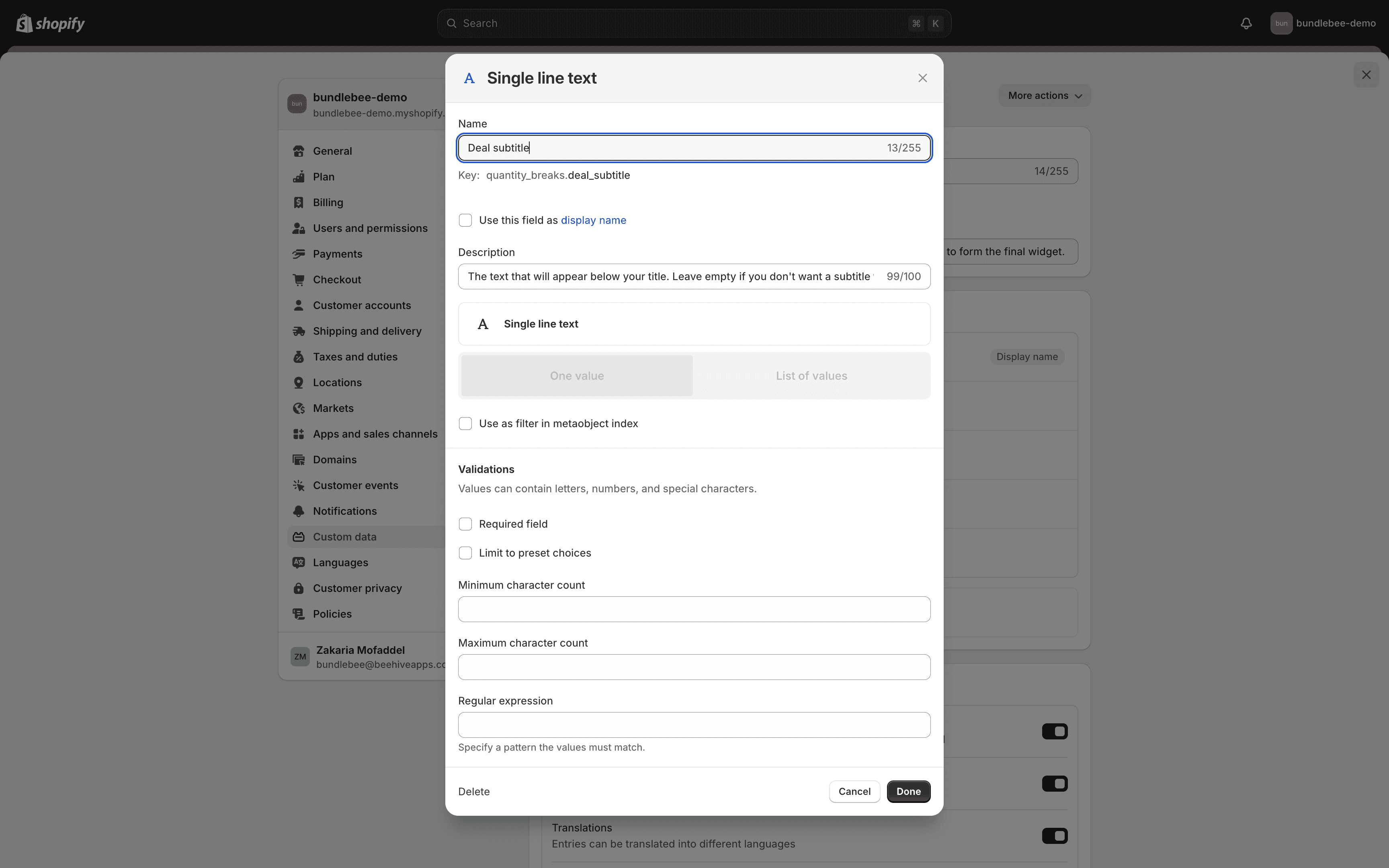 Instructions to find the correct settings