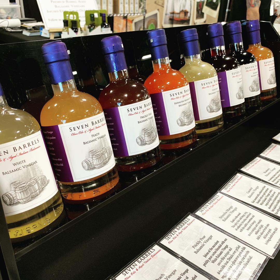 Seven Barrels bottles at event booth