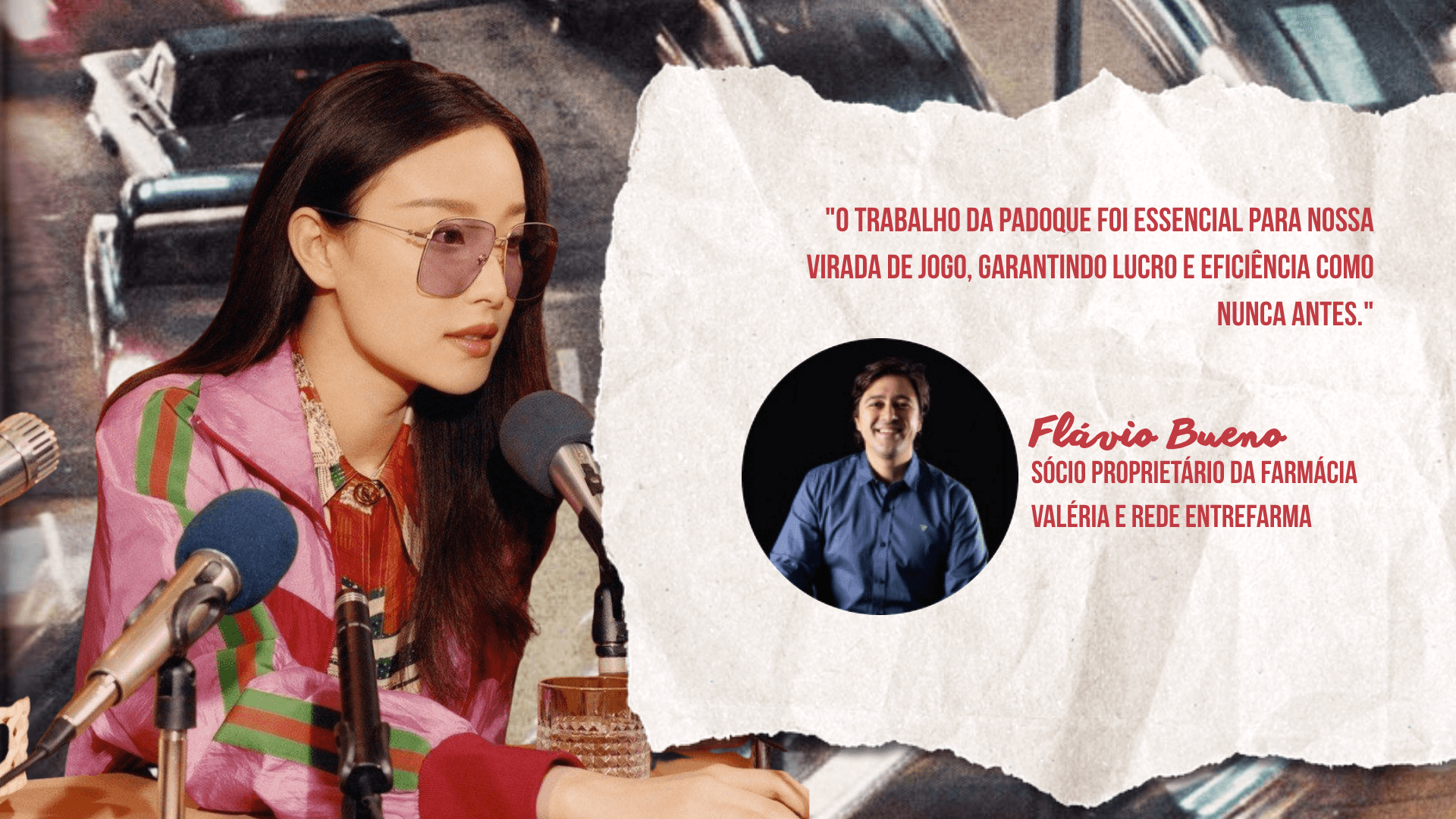 Depoimento de Flávio Bueno, sócio proprietário da farmácia Valéria e rede Entrefarma