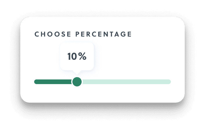 Choose percentage
