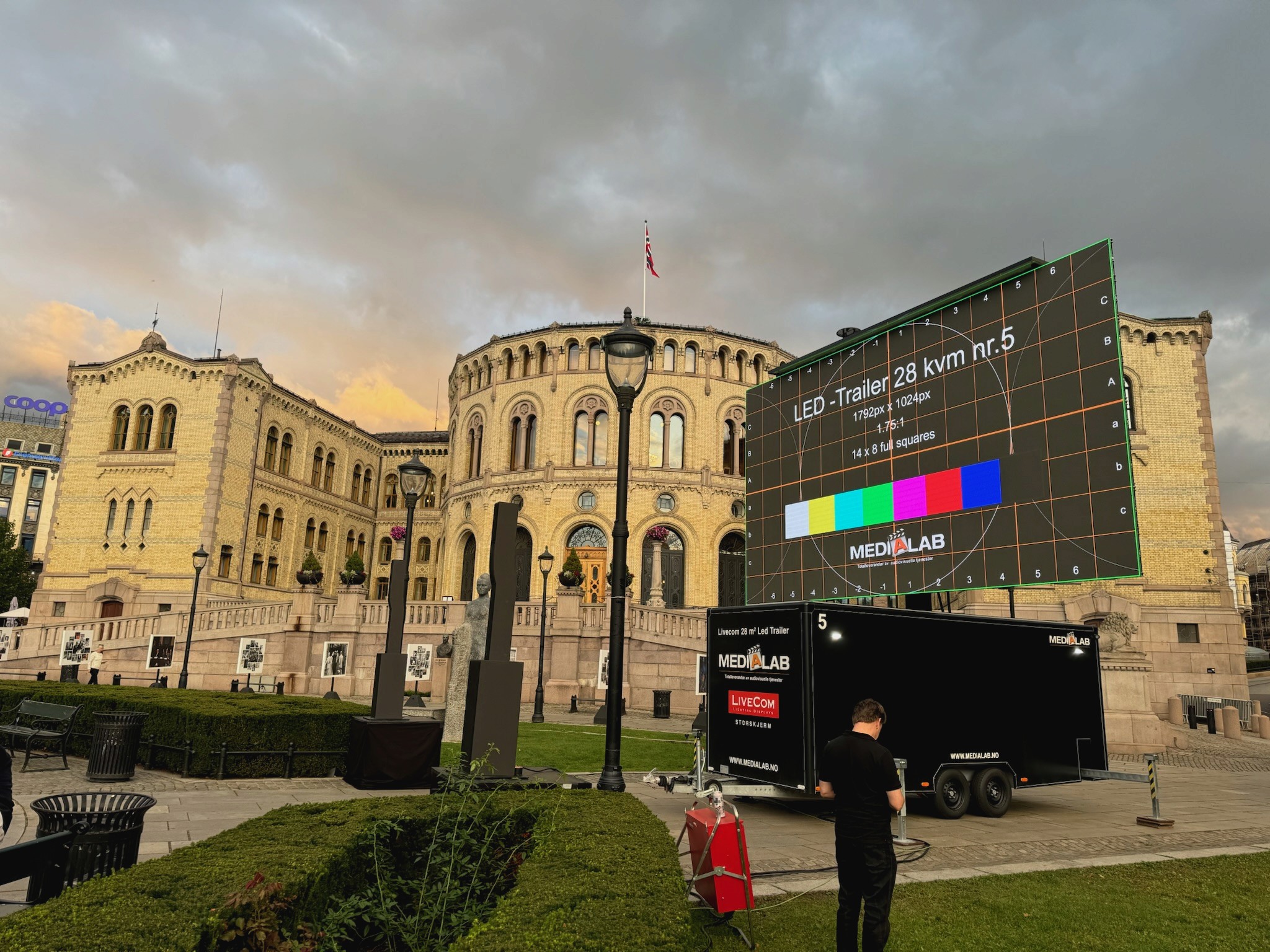 Led Henger skjerm på hjul tillhengerskjerm LED-henger