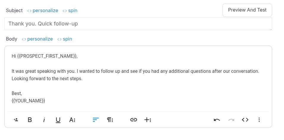 how to follow up on email