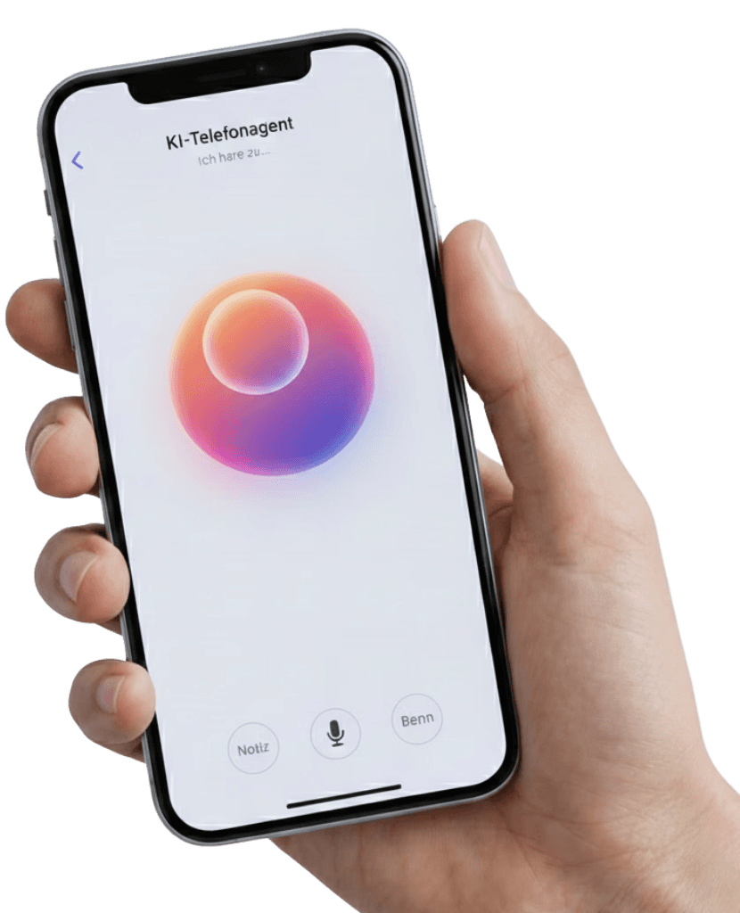 Mobail phone with hand