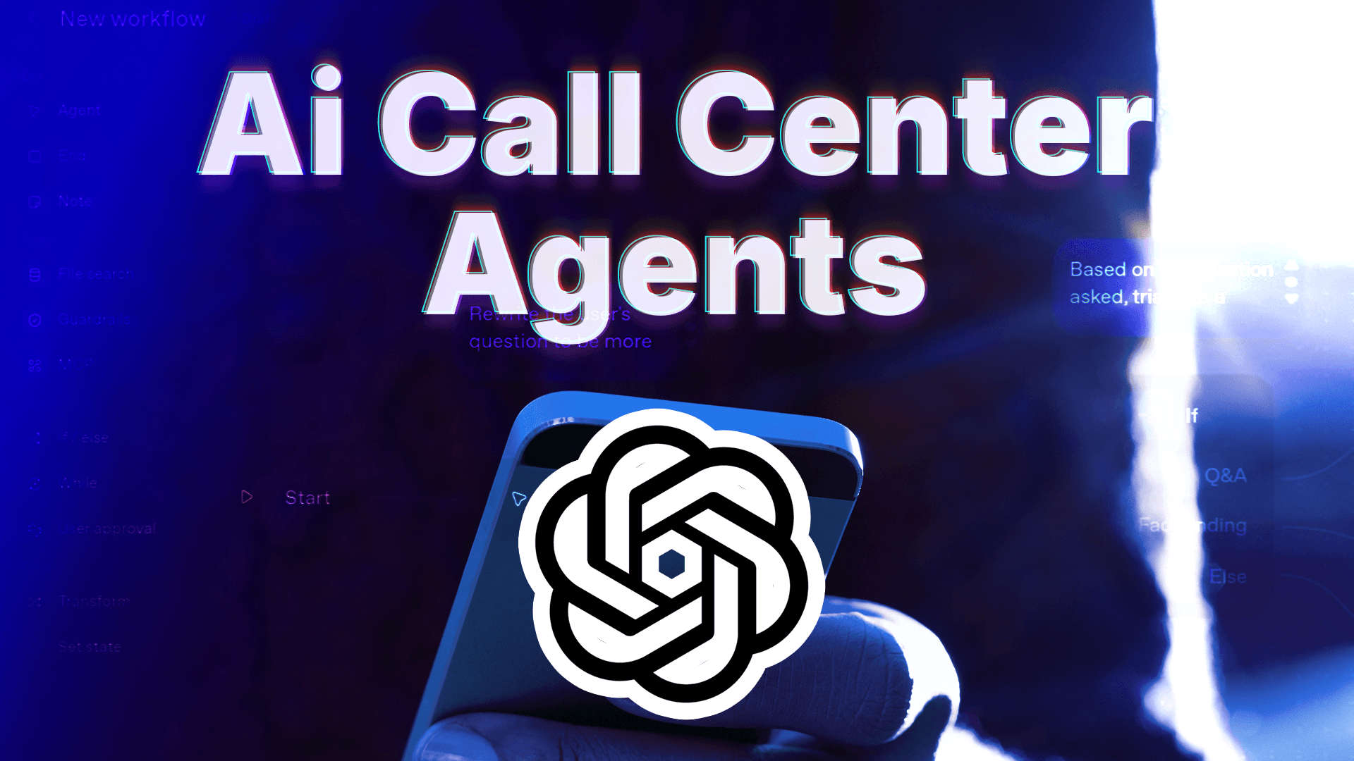 Learn to build an AI call center agent with OpenAI Agent Builder. Covers fine-tuning, MCP database connections, file storage, chatbots, and Twilio voice calls.